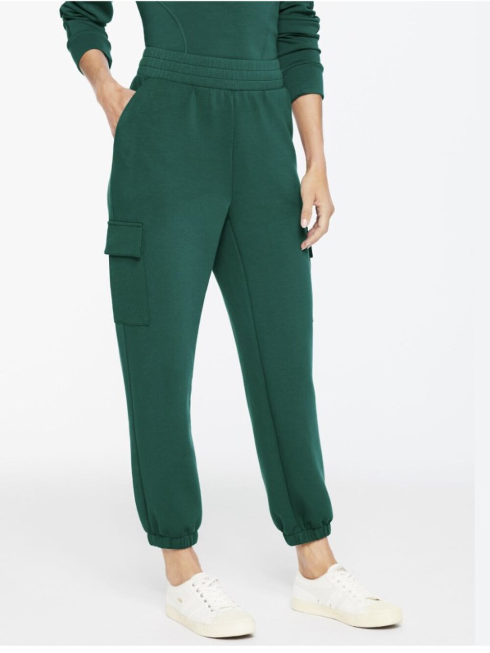 NWOT T by Talbots AirKnit Stretch Ribbed Cargo Joggers – Women's Size L